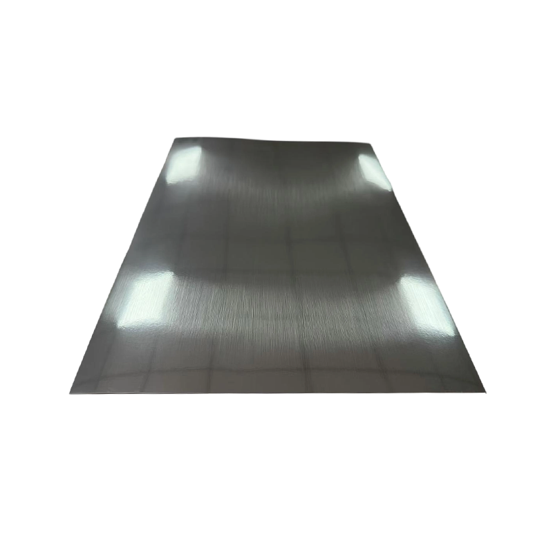 Cartón plateado cepillado